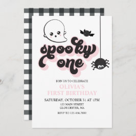 Convite para primeiro aniversario Spooky One Hallo