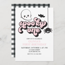 Convite para primeiro aniversario Spooky One Hallo