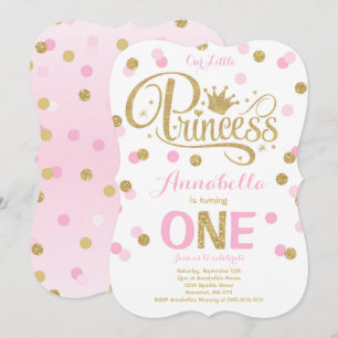 Convite para primeiros aniversarios da Princesa, c