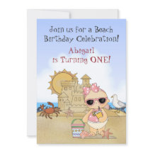 Convite para primeiros aniversarios de Bebê de leg