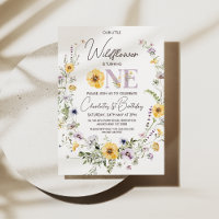 Convite para primeiros aniversarios de flores amar