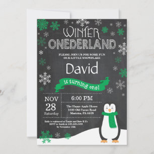 Convite para primeiros aniversarios de inverno em 