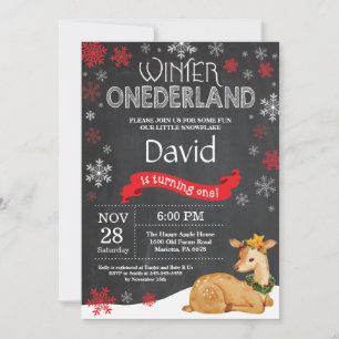 Convite para primeiros aniversarios de Onederland