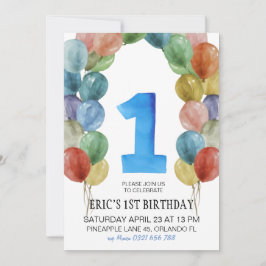 Convite para primeiros aniversarios, primeiro aniv