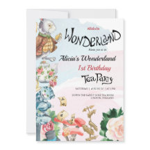 Convite para primeiros aniversarios | Tea Party