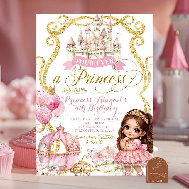 Convite para princesa espanhola para sempre uma pr (Criador carregado)