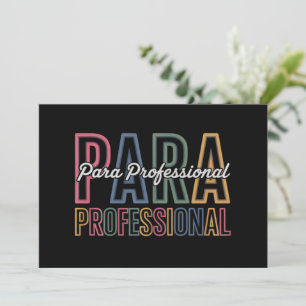 Convite Para Profissional Paraeducador Primeiro Dia de Vol