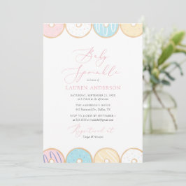 Convite para pulverização de bebê rosquinha