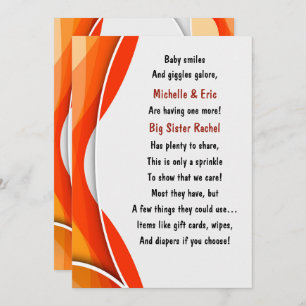 Convite para pulverização de bebês