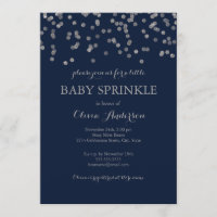 Convite para pulverização do Marinho Silver Confet