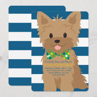 Convite para Puppy Birthday Paw-ty