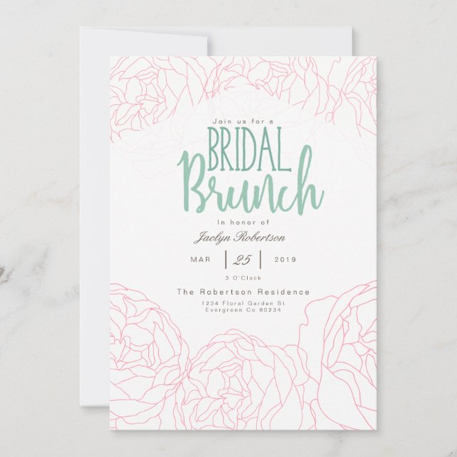 Convite para Push Bridal Brunch (Frente)