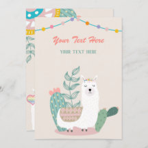 Convite para Qualquer Evento da Llama