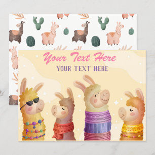 Convite para Qualquer Evento de Llama