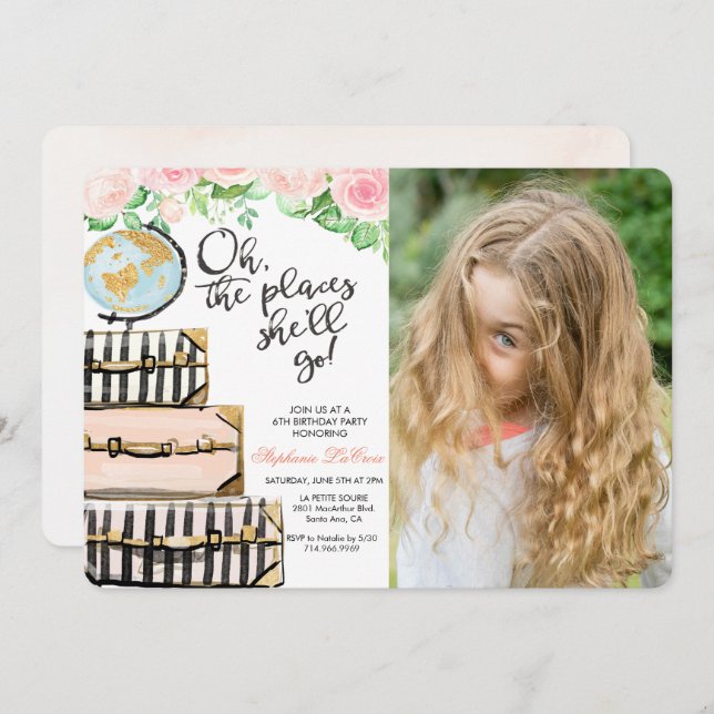 CONVITE PARA QUALQUER IDADE - Convite de Aniversár (Frente/Verso)