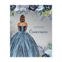 Convite para Quinceañera, Coletor Azul de Orçament