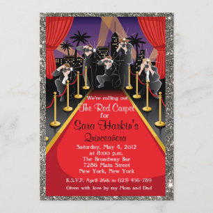 Convite para Quinto Carpete Vermelho Hollywood Gli