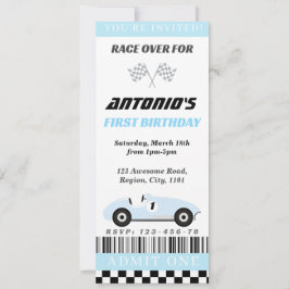 Convite para Raça Azul Bebê