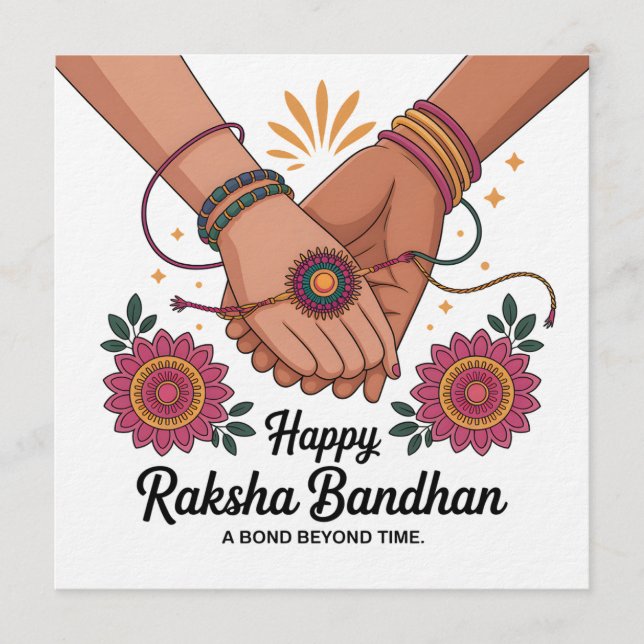 Convite para Raksha Bandhan (Frente)
