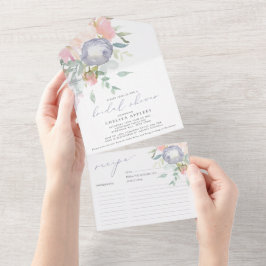 Convite para recebimento de Chá de panela Floral A