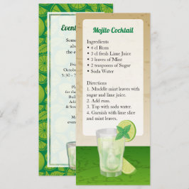 Convite para recebimento de coquetéis de mojito