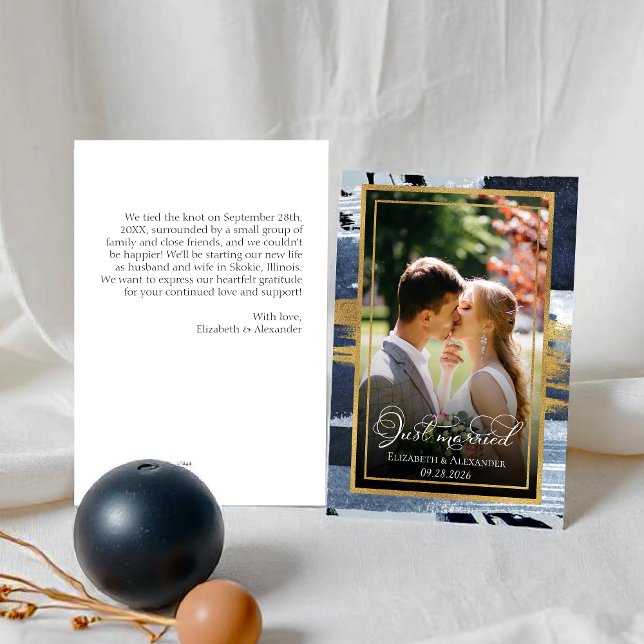 Convite para recens casados | Abstrato Wedding (Criador carregado)