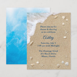 Convite para recepção de Bat Mitzvah por ondas de