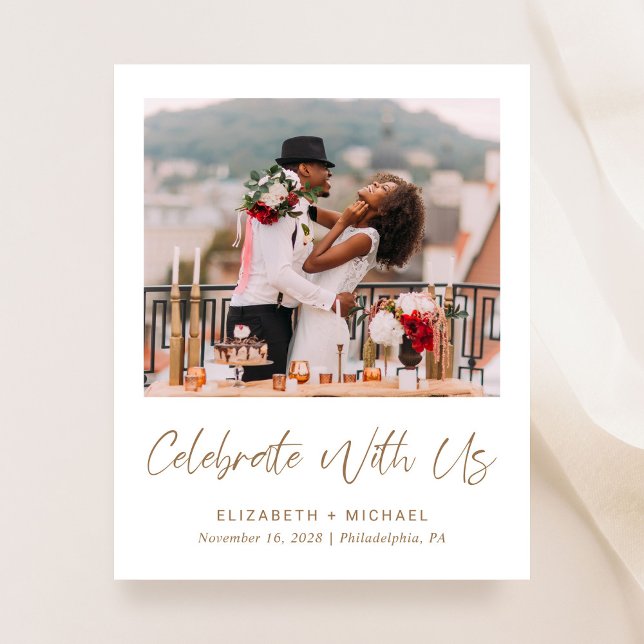 Convite para Recepção de casamento de Fotografias  (Criador carregado)