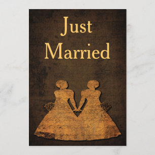 Convite para Recepção de casamento de Gay de Amo