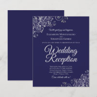 Convite para Recepção de casamento de Marinho de r