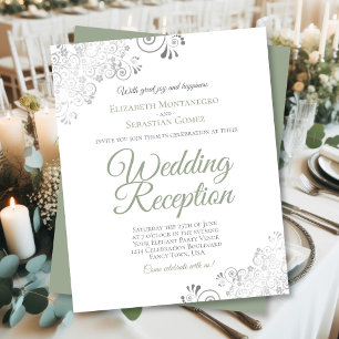 Convite para Recepção de casamento do orçamento