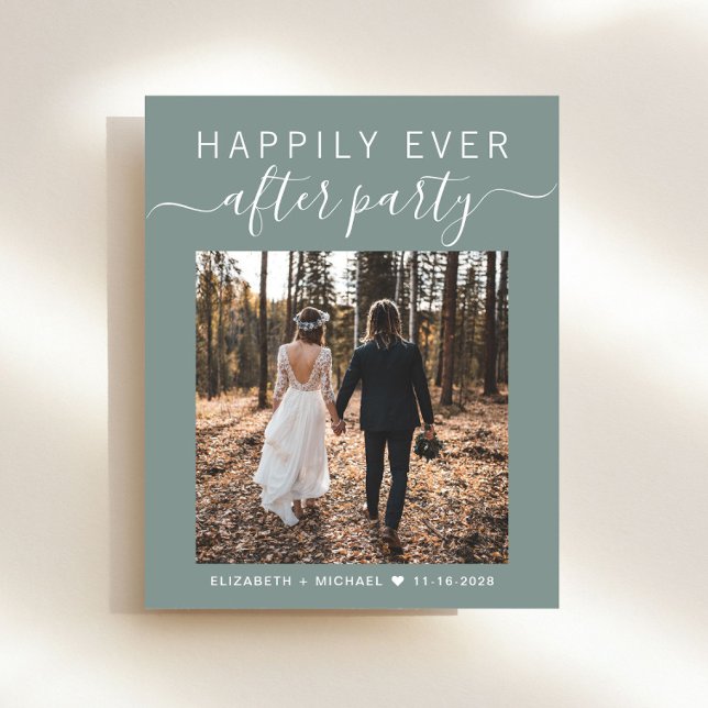 Convite para Recepção de casamento Verde da Sage d (Criador carregado)