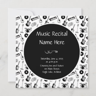 Convite para recital de música