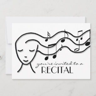 convite para recital de música