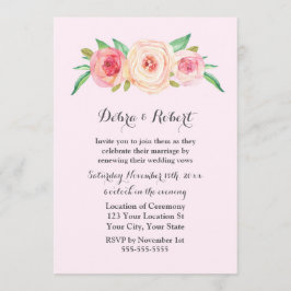 Convite para Renovação de Velas Rosa Esbranquiçada
