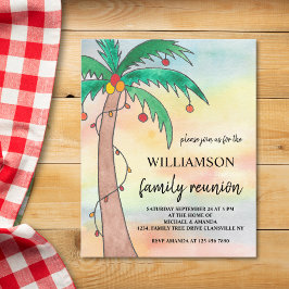 Convite para Reunião da Família de Verão de Orçame