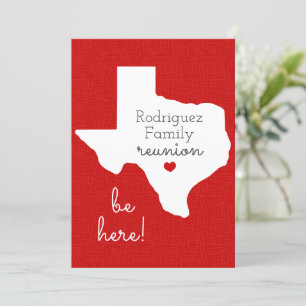 Convite para Reunião da Família Red State of Tex