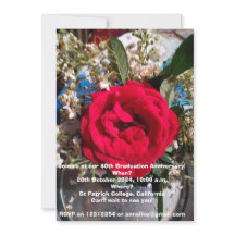 Convite para Reunião de Aniversário de Graduação