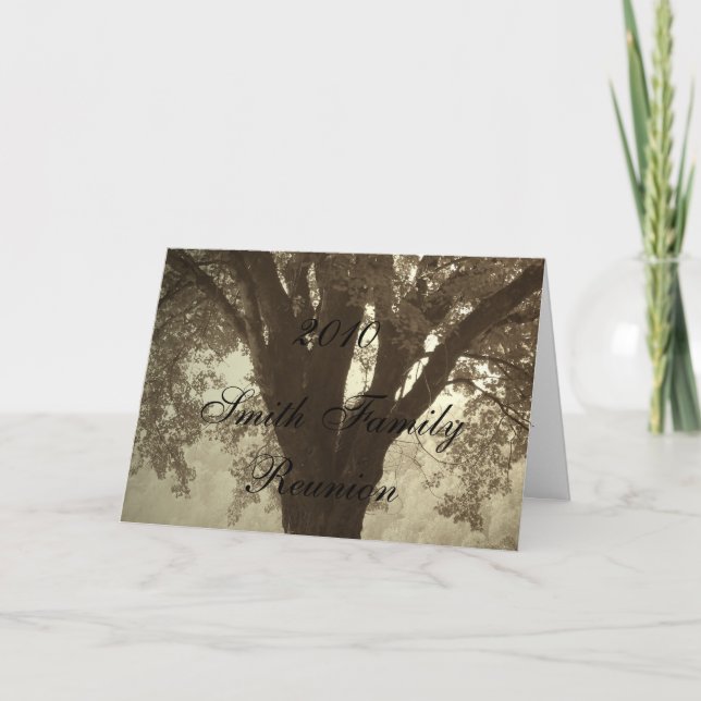 Convite para Reunião de Árvore Familiar (Frente)