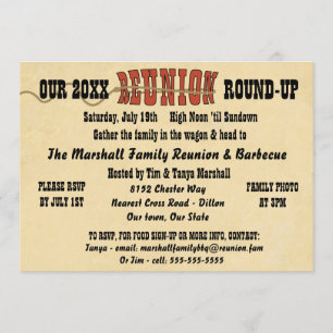 Convite para Reunião de Estilo Ocidental