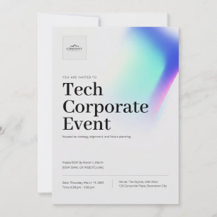 Convite para Reunião de Evento Corporativo de Negó