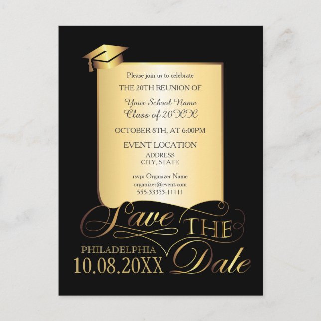 Convite para reunião escolar (Frente)