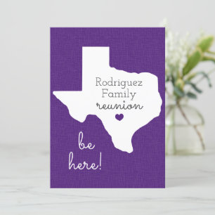 Convite para Reunião Familiar do Estado Roxo do Te