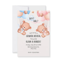 convite para revelação de gênero