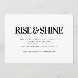 Convite para Rise e Shine Brunch