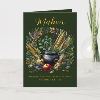 Convite para Ritual de Mabon do Caldeirão e Milho