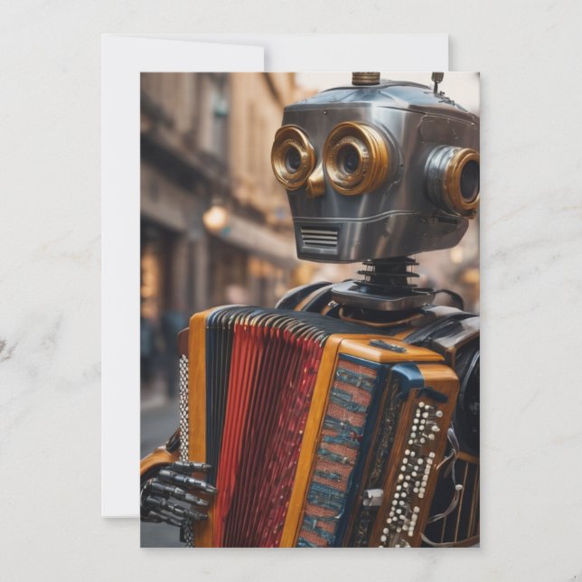 convite para robôs acordeão (Frente)