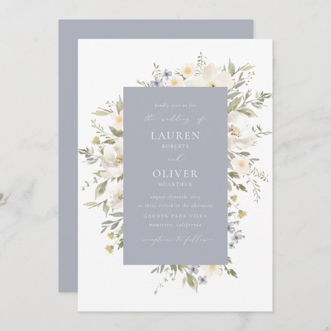 Convite para Romance de Flor Selvagem (Frente/Verso)