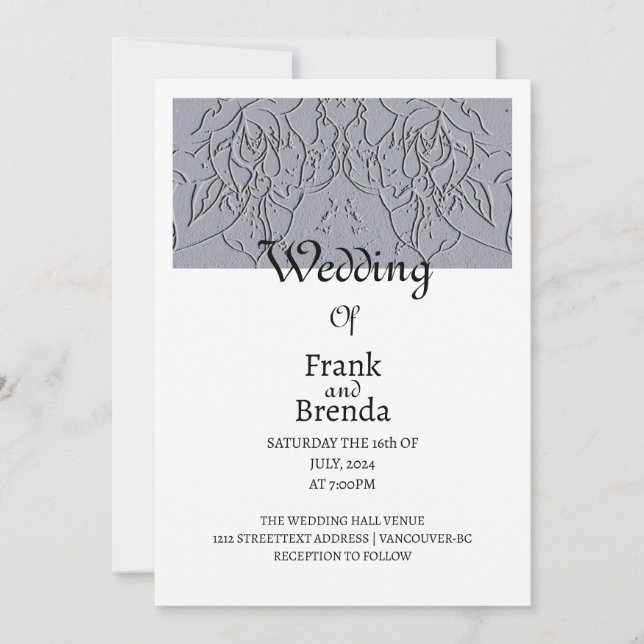 Convite para Rosa de pedra (Frente)