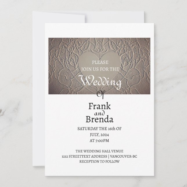 Convite para Rosa de Sandy (Frente)